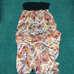 No Boundaries High Low Strapless Dress